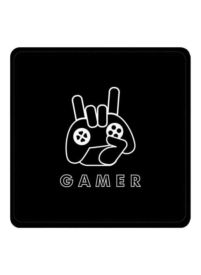 Gamer Printed Coaster Black/White 3.8x3.8inch