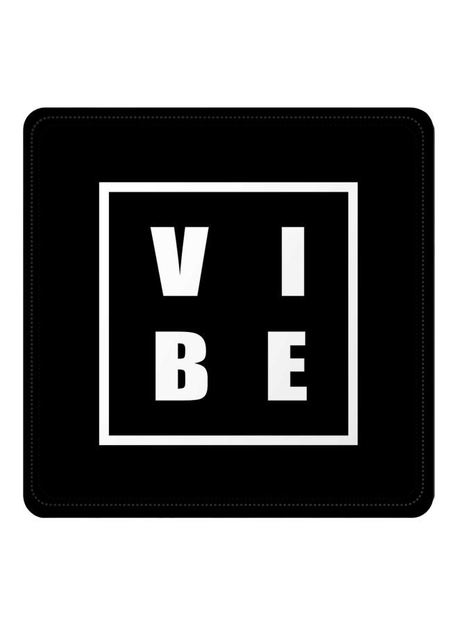 Vibe Printed Coaster Black/White 3.8x3.8inch