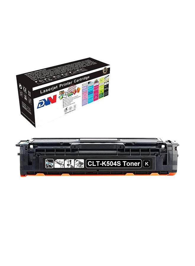 دي دبليو خرطوشة حبر بديلة لطابعة سامسونج 504S CLT-K504S CLT-504S أسود  - Image 1
