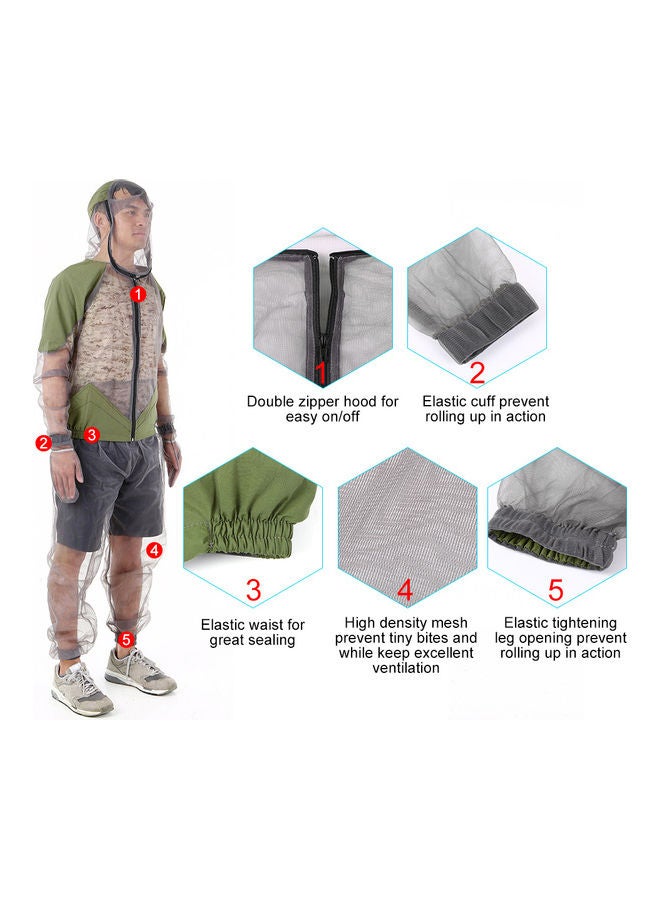 Generic Outdoor Mosquito Repellent Suit Bug Jacket  XXXL 26 x 4 x 17cm  - Image 3