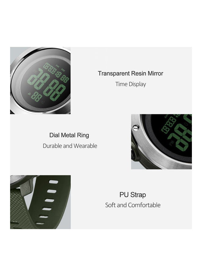 Generic - Xiaomi Youpin Space-Time Bird Multifunctional Waterproof Sports Digital Smartwatch Olive Green - Image 1