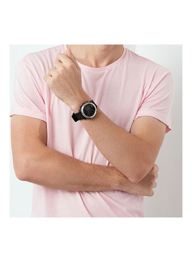 Generic - Xiaomi Youpin Space-Time Bird Multifunctional Waterproof Sports Digital Smartwatch Olive Green - Image 1
