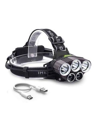 Rechargeable LED Adjustable Angle Head Flashlight 11.7 x 9.9 x 11.1cm - v1606986614/N42722979A_1