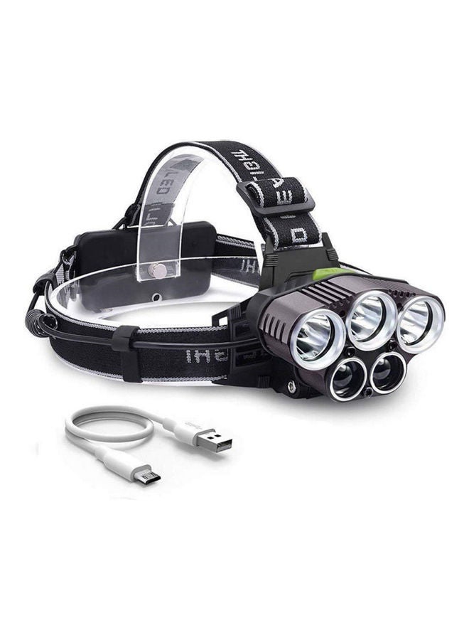 Rechargeable LED Adjustable Angle Head Flashlight 11.7 x 9.9 x 11.1cm