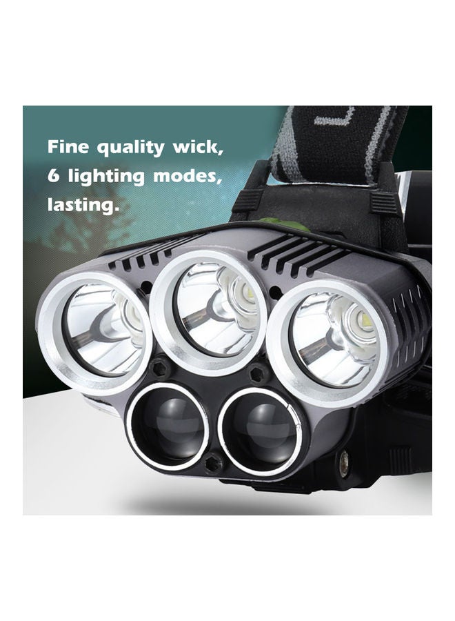 Rechargeable LED Adjustable Angle Head Flashlight 11.7 x 9.9 x 11.1cm