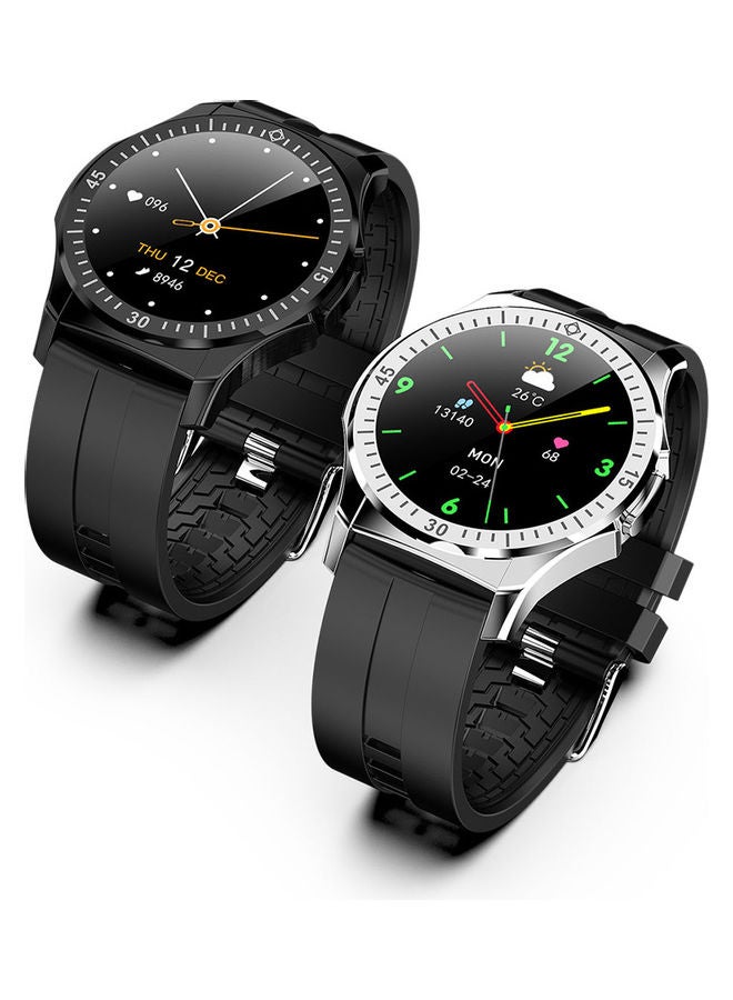 Generic - TW6 Body Temperature Smart Watch Black & Green - Image 1
