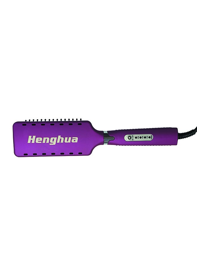 Electric Long Hair Comb And Straightener Purple/Black 29x4x10cm - Image 1