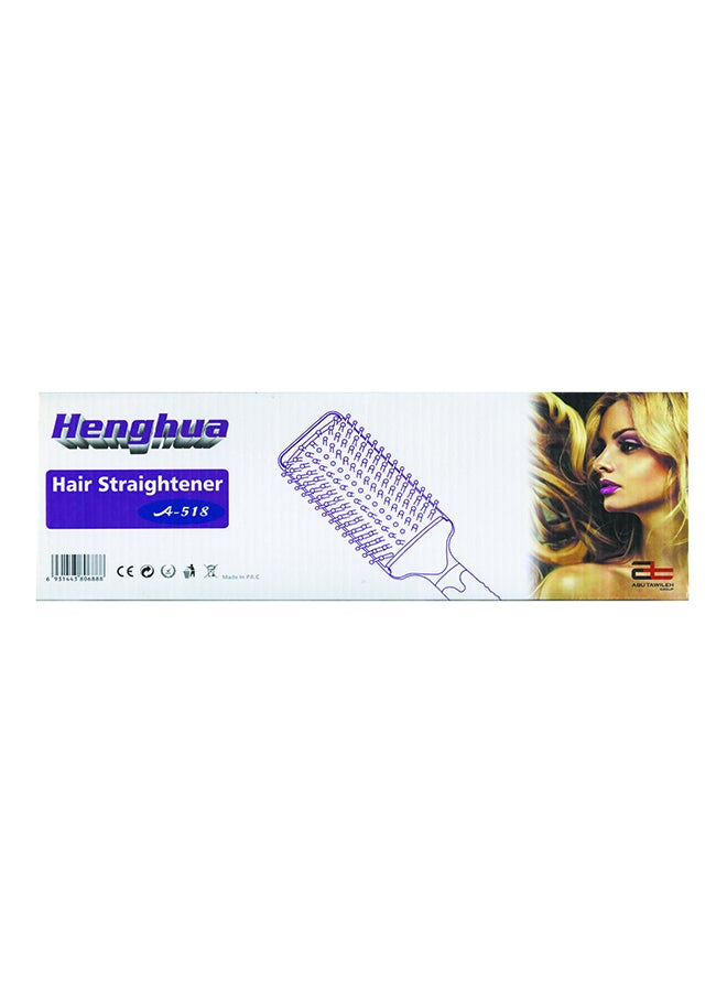 Electric Long Hair Comb And Straightener Purple/Black 29x4x10cm - Image 3