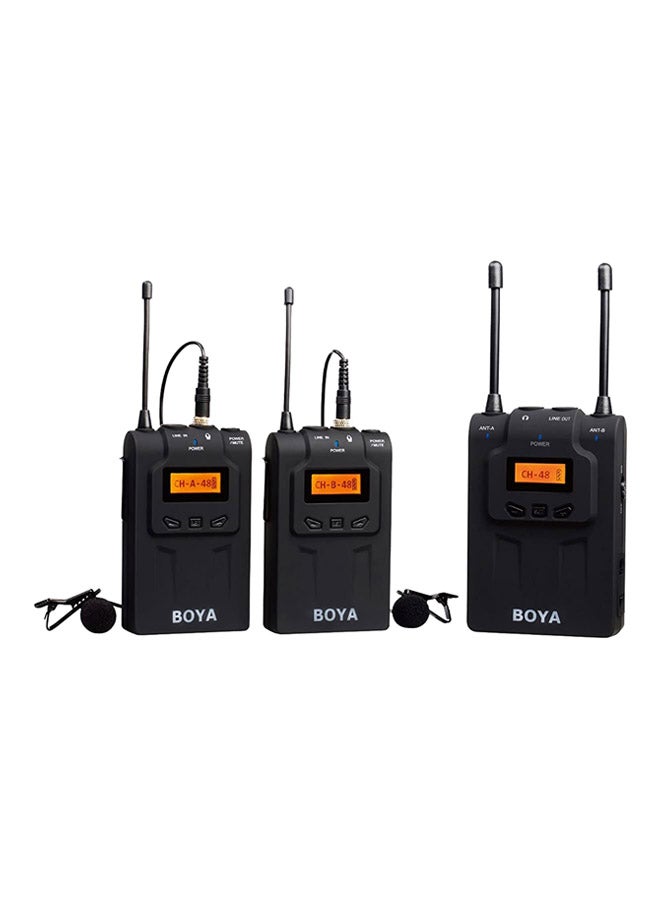 BOYA BY-WM8 UHF Dual-Channel Wireless Microphone System BY-WM8 Black - Image 1