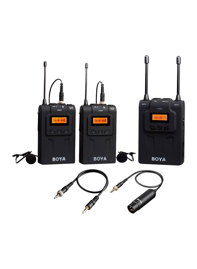 BOYA BY-WM8 UHF Dual-Channel Wireless Microphone System BY-WM8 Black - Image 2
