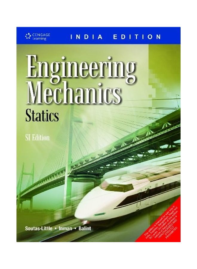 Engineering Mechanics Statics Paperback English by Soutas - Little - 2011 