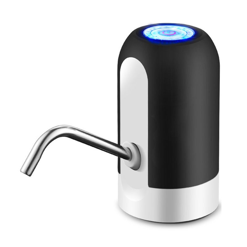 إيهوم مضخة ماء منزلية أسطوانية الشكل ذكية محمولة تعمل بشكلٍ تلقائي مع منفذ USB للشحن أسود 13.8سم - Image 1