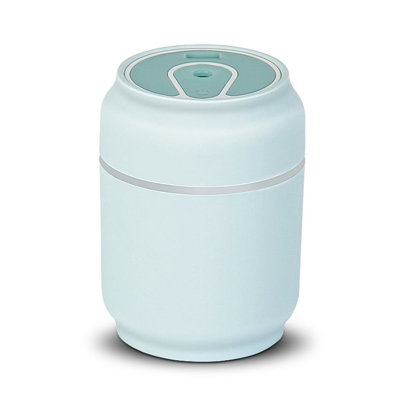 إيهوم جهاز ترطيب هواء بخاخ USB صغير محمول 3 في 1 بخزان ماء سعة 200 مل مع ضوء LED بـ 7 ألوان أزرق 11سم - Image 1