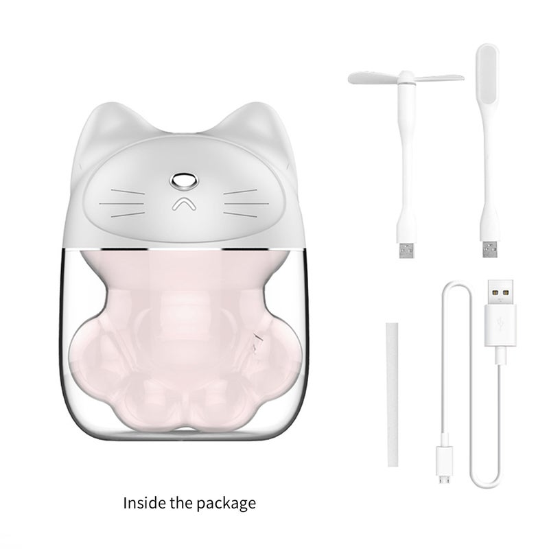 إيهوم جهاز ترطيب الهواء بالرذاذ لطيف ومحمول، بتصميم مخلب قطة وبسعة 120 مل أبيض 14.5سم - Image 3