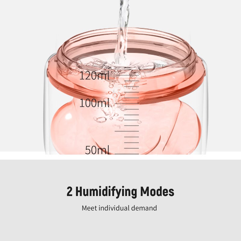 إيهوم جهاز ترطيب الهواء بالرذاذ لطيف ومحمول، بتصميم مخلب قطة وبسعة 120 مل أبيض 14.5سم - Image 2