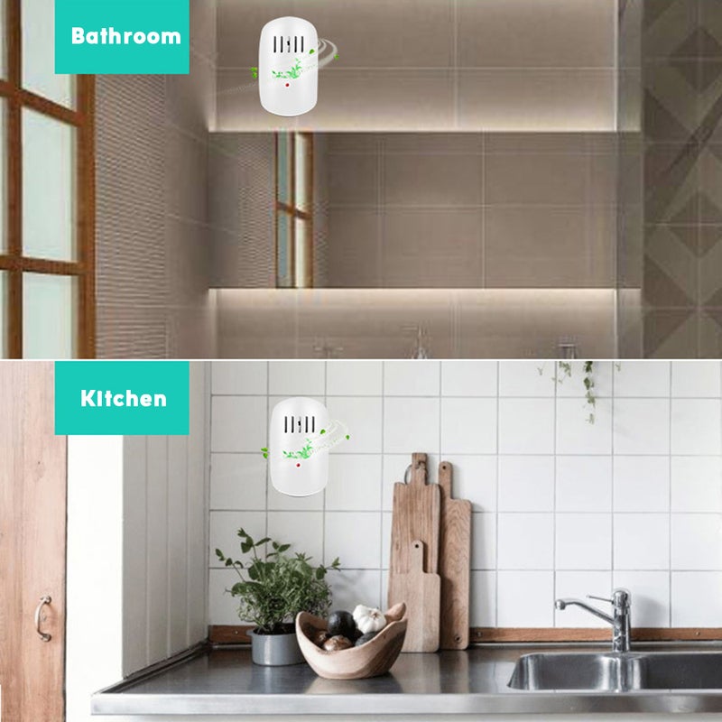 EHOME PM2.5 Eliminator Plug Socket Mini Air Purifier White 13cm - Image 2