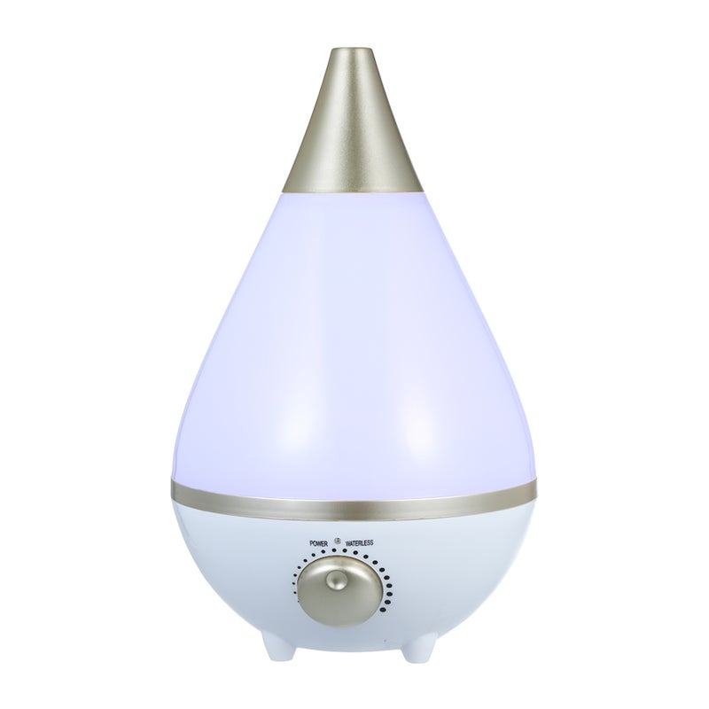 إيهوم جهاز ترطيب الهواء ببخاخ توزيع رذاذ مبرّد بسعة 3 لتر مميز بأضواء ملونة ذهبي 27سم - Image 2