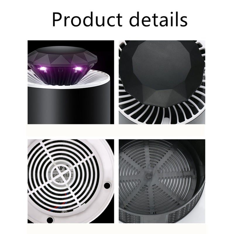 إيهوم مصباح ضوء LED صاعق وطارد للبعوض على شكل ماسة بمنفذ USB أبيض 19.5سم - Image 2