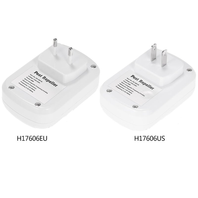 إيهوم طارد فئران إلكتروني يعمل بالموجات فوق الصوتية/ الكهرومغناطيسية ومزود بمصباح ليلي أبيض 12.5سم - Image 2