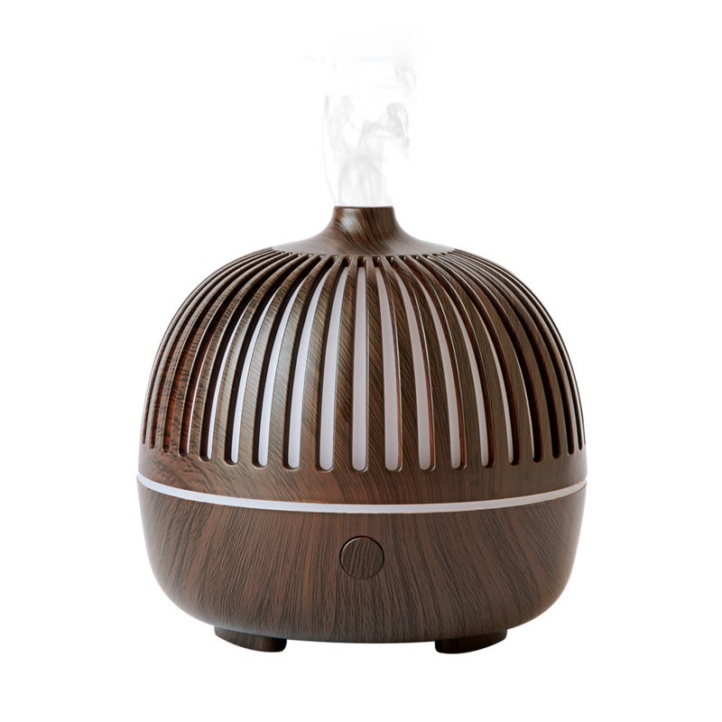 EHOME - 180ml Essential Oil Diffuser Mist Humidifier 12.1cm Brown - Image 1