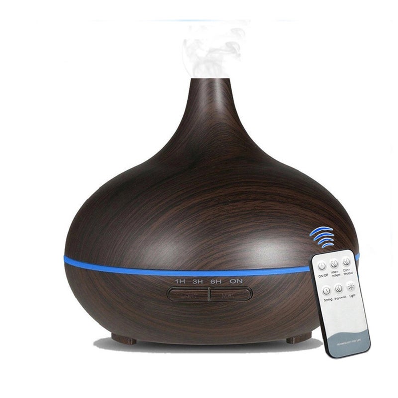 EHOME 550ml Essential Oil Diffuser Mist Humidifier 17cm Khaki  - Image 1
