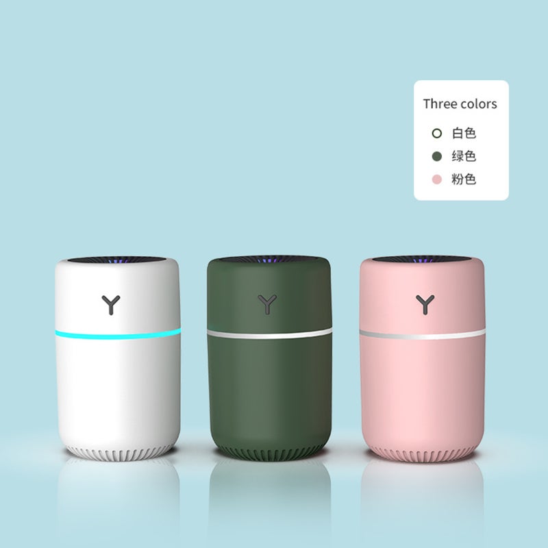 EHOME 260ml Colorful Mist Humidifier Pink 12.5cm - Image 2