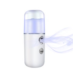EHOME Handheld Portable Deep Moisturzing Nano Facial Mist Sprayer White 12cm  - Image 1