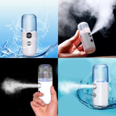 EHOME Handheld Portable Deep Moisturzing Nano Facial Mist Sprayer White 12cm  - Image 2