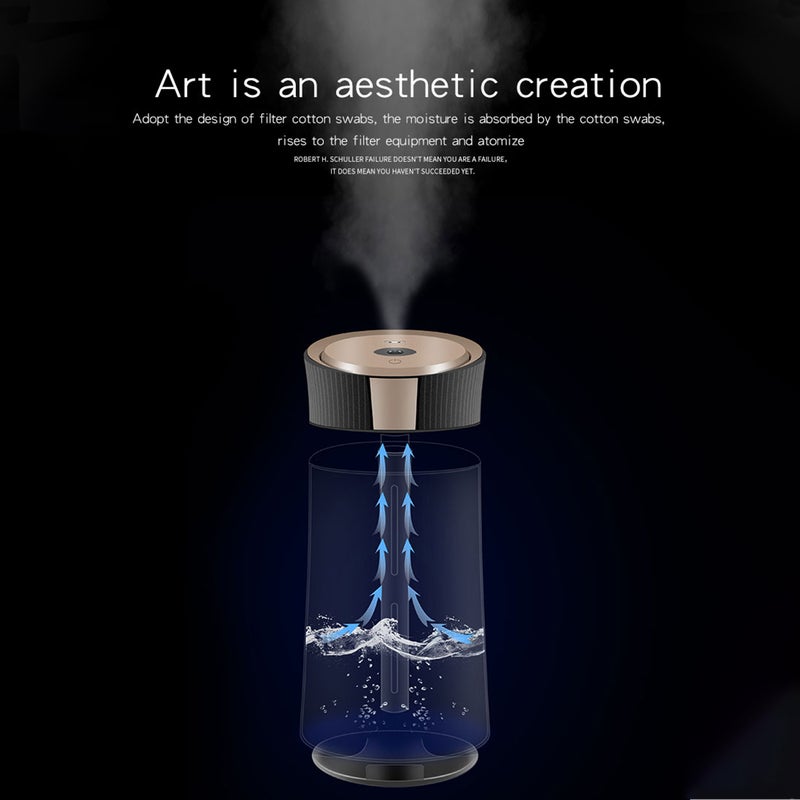 إيهوم جهاز ترطيب الهواء بالرذاذ وموزع روائح سعة 1100 مل مع إضاءةٍ ملونة أرجواني 25سم - Image 2