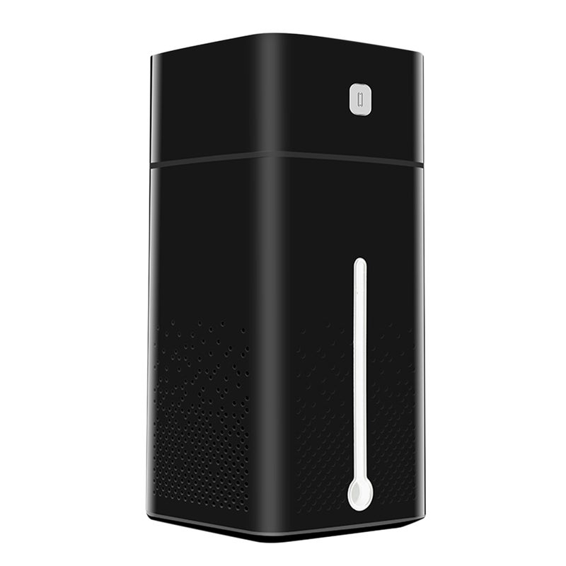 EHOME 1000ml Mist Humidifier Diffuser With Colorful Light Black 23cm - Image 1