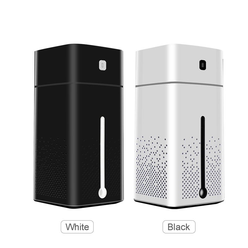 EHOME 1000ml Mist Humidifier Diffuser With Colorful Light Black 23cm - Image 3