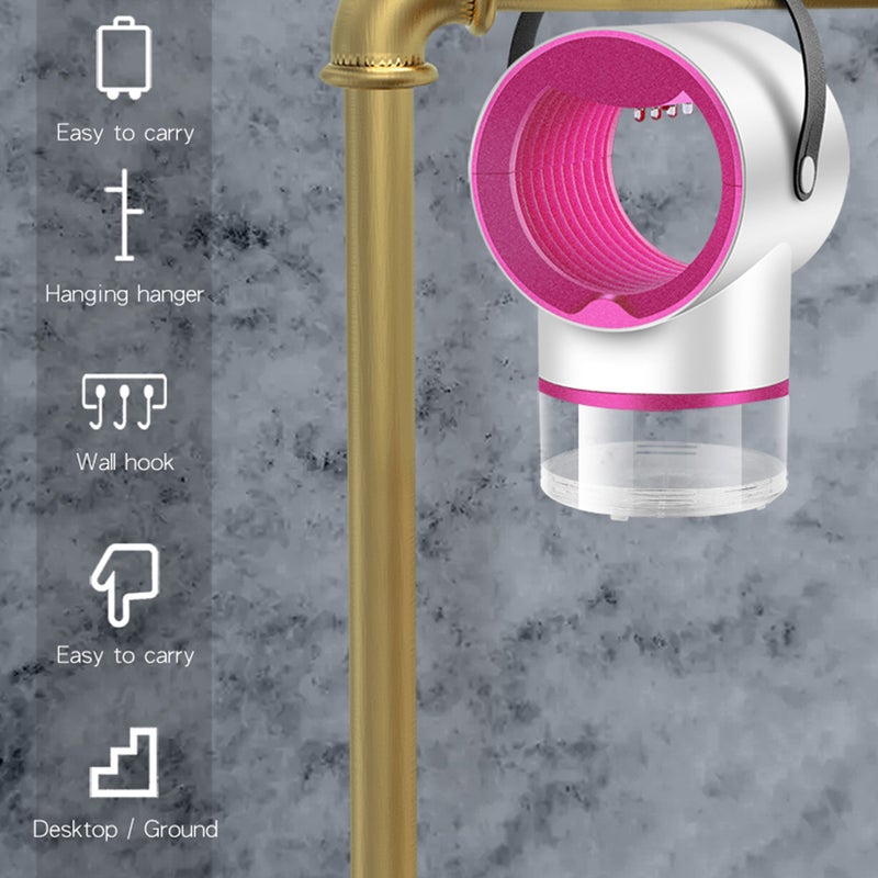 إيهوم مصباح إلكتروني بضوء LED غير سام قاتل للحشرات والبعوض أسود 21سم - Image 2