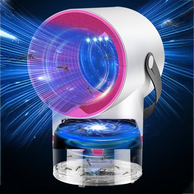 إيهوم مصباح إلكتروني بضوء LED غير سام قاتل للحشرات والبعوض أبيض 21سم - Image 3