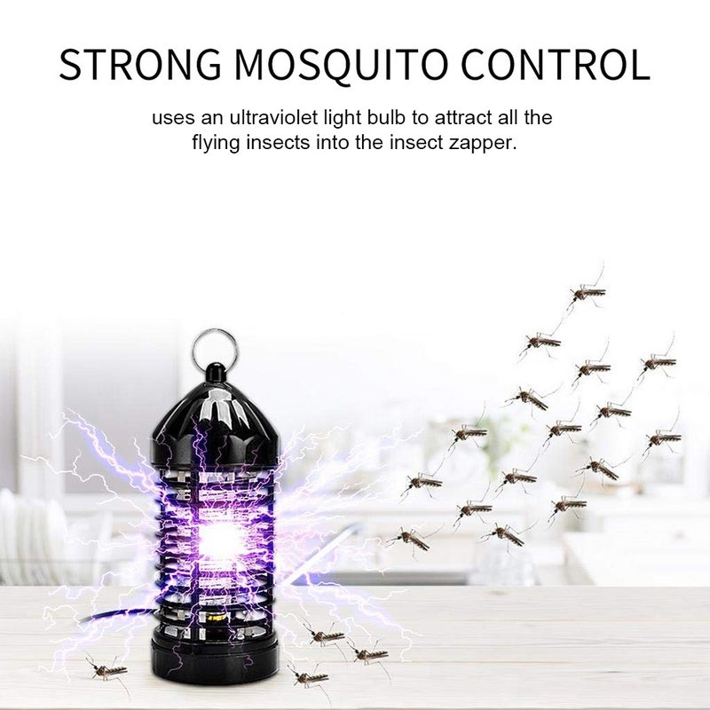 إيهوم مصباح كهربائي قاتل البعوض وصاعق للحشرات أسود 22سم - Image 3