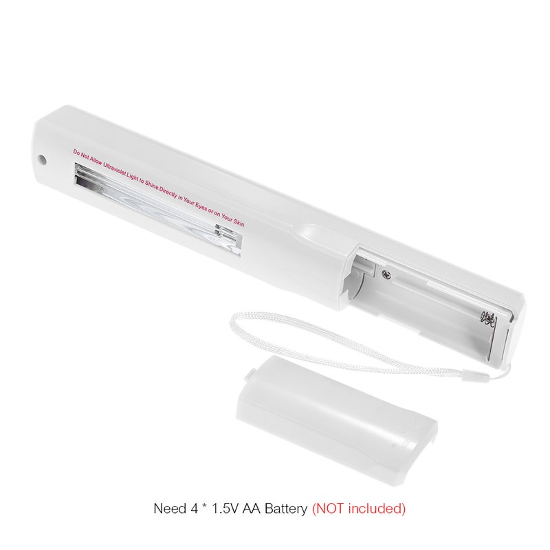 إيهوم مصباح محمول باليد يعمل ببطارية وبالأشعة فوق البنفسجية أبيض 29.5سم - Image 3