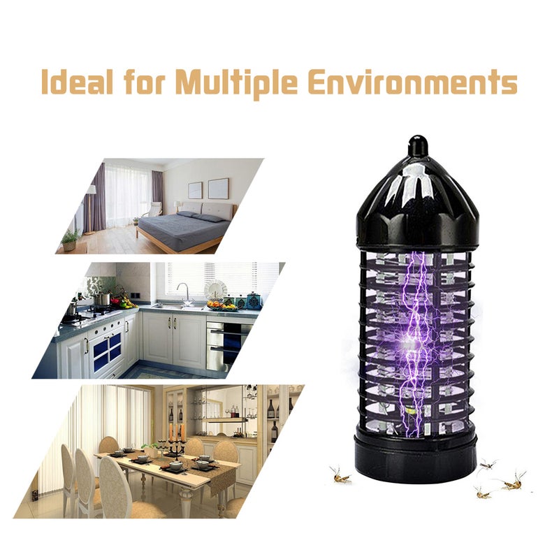 إيهوم مصباح كهربائي قاتل البعوض وصاعق للحشرات أسود 22سم - Image 2