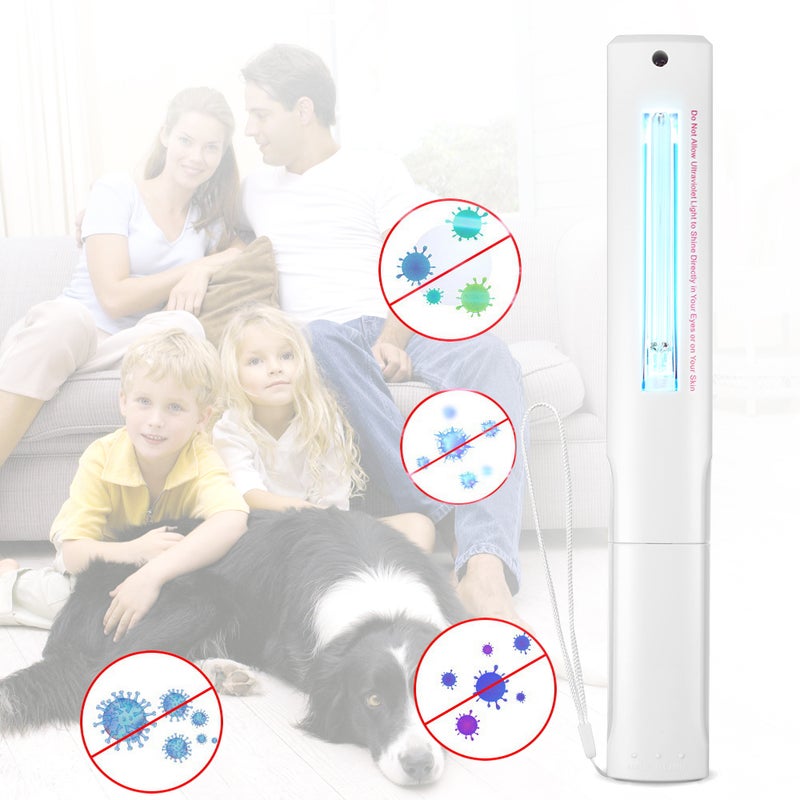 إيهوم مصباح محمول باليد يعمل ببطارية وبالأشعة فوق البنفسجية أبيض 29.5سم - Image 2