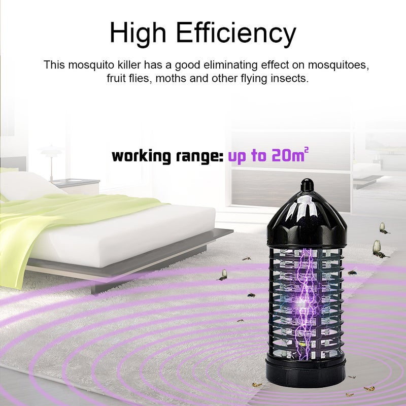 إيهوم مصباح كهربائي قاتل البعوض وصاعق للحشرات أسود 22سم - Image 2
