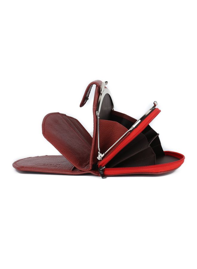 Beauenty - Bi-Fold Leather Wallet Red - Image 1