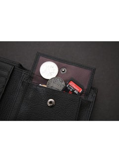 Beauenty Men's Bi-Fold Leather Wallet Black  - Image 4