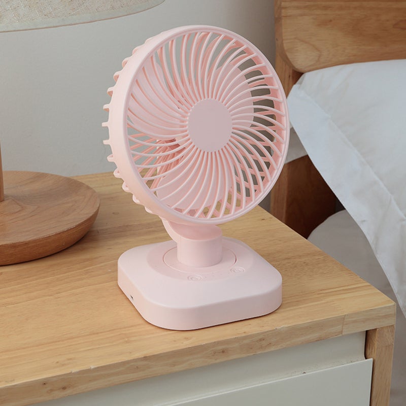 إيهوم مروحة شخصية للطاولة بحجم صغير محمولة باليد بـ 3 سرعات وبضوضاء منخفضة قابلة للتعديل بزاوية 120 درجة أخضر 21سم - Image 3