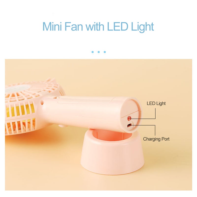 إيهوم مروحة مكتب شخصية منخفضة الضوضاء ومحمولة باليد بـ 3 سرعات وقاعدة أبيض 22سم - Image 2