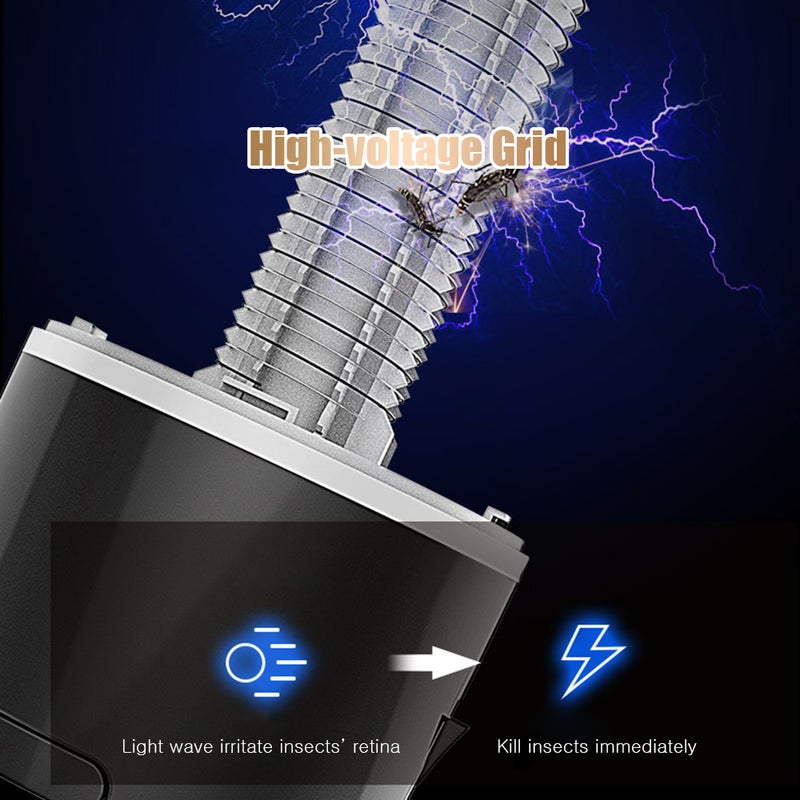 إيهوم مصيدة بعوض بمصباح مع خطاف مخفي أسود 22سم - Image 3