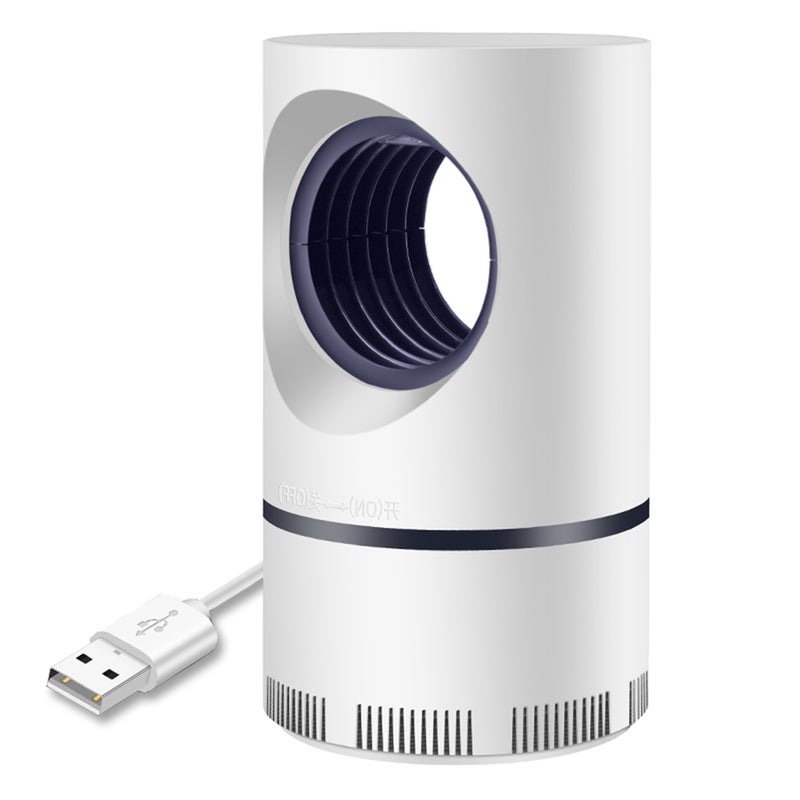 إيهوم مصباح LED كهربائي قاتل للبعوض بالأشعة فوق البنفسجية وبمنفذ USB أبيض 23سم - Image 1