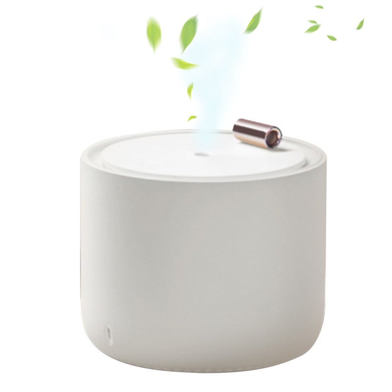 إيهوم جهاز ترطيب الهواء للمكتب يعمل بالموجات فوق الصوتية ويتم شحنه عبر منفذ USB ويمتاز بسعة 400 مل لإطلاق رذاذ منعش مع إضاءة ملونة أبيض - Image 1