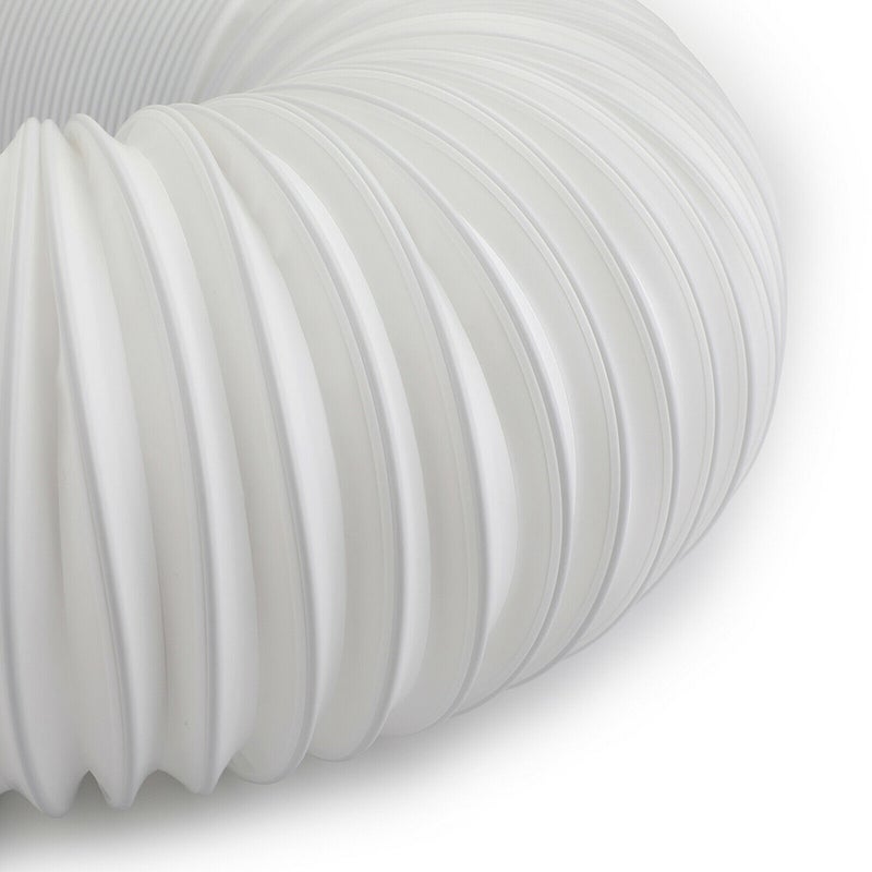 إيهوم خرطوم عادم بقطر 5 بوصة بتصميم مناسب كقطعة غيار لجميع أجهزة مكيفات الهواء المحمولة أبيض 42سم - Image 2