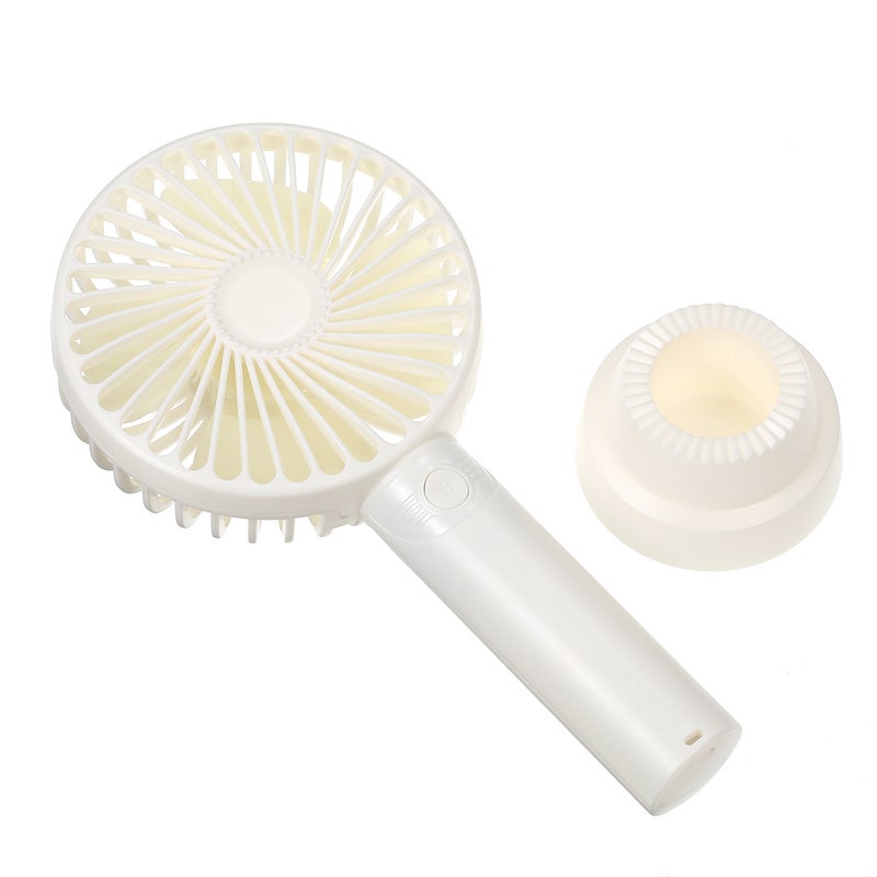 إيهوم مروحة مكتب USB صغيرة بـ 3 مستويات ضبط وقاعدة بحامل أبيض 21.8سم - Image 3