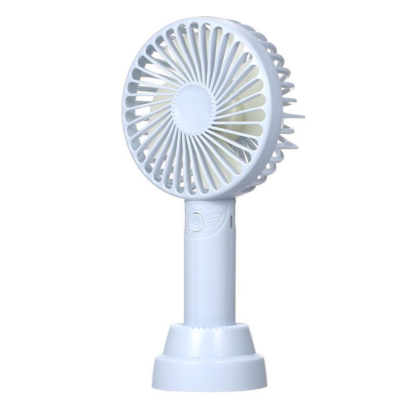 إيهوم مروحة مكتب USB صغيرة بـ 3 مستويات ضبط وقاعدة بحامل أزرق 21.8سم - Image 2