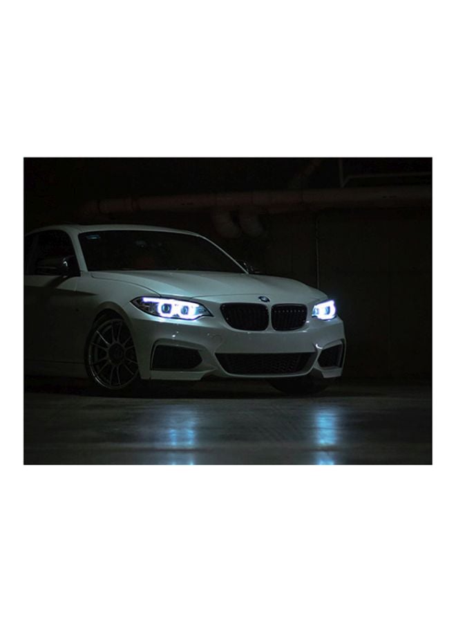 Fast Print BMW 3 Series M Printed Self Adhesive Wall Sticker Black/White/Silver 60x45cm
