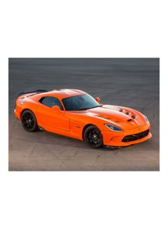 Dodge Printed Self-Adhesive Wall Sticker Orange/Grey/Black 60x45cm